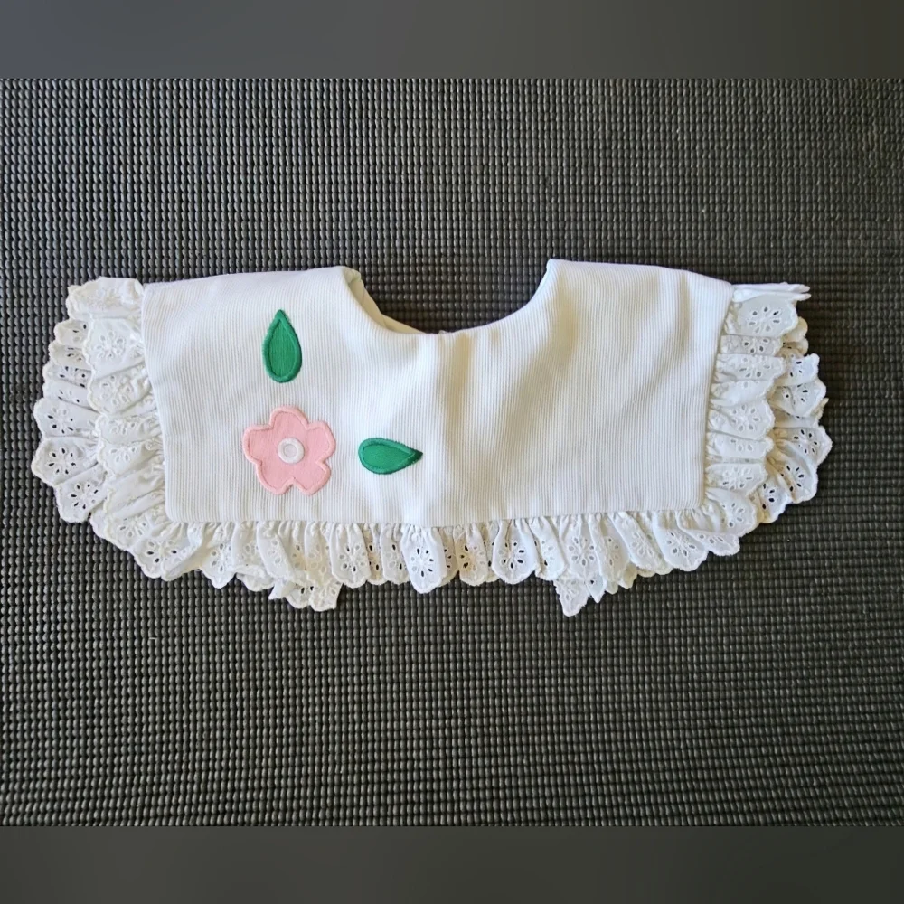 The Children's Hour By Jan Briggs Embroidered Reversible Holiday Dress Collar